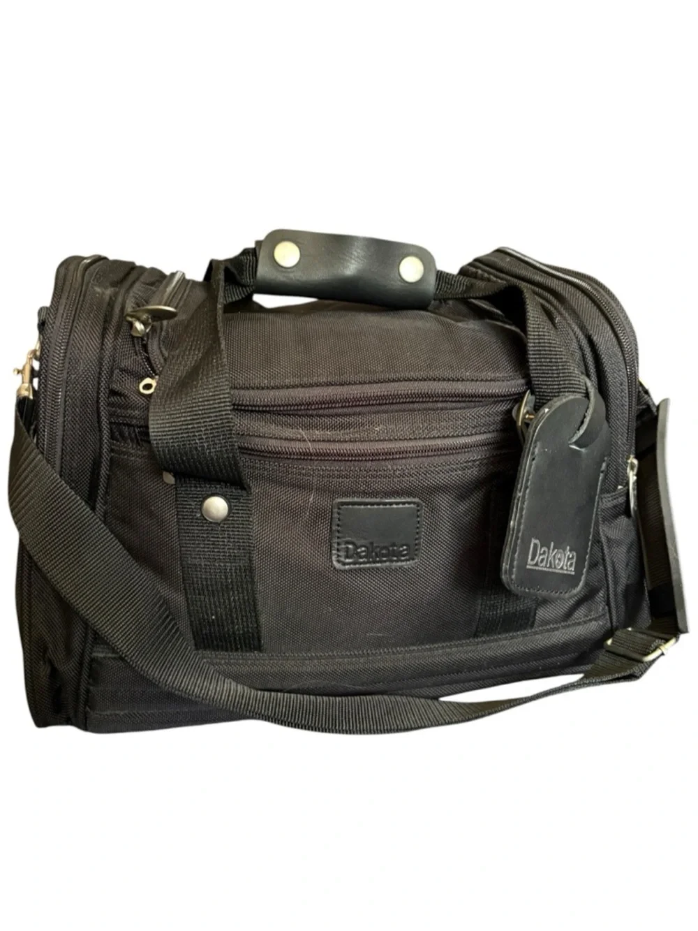 Dakota Black Ballistic Nylon Boarding Bag Multi-Pocket Duffel Trolley Sleeve